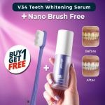 Hismile V34 Purple Whitening Toothpaste Remove Stains Reduce Yellowing Care For Teeth Gums Fresh Breath Brightening Teeth